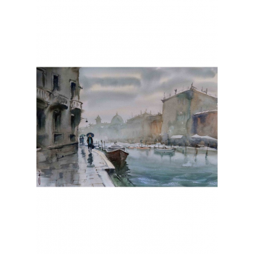 "Bad weather in Venice" ("Непогода в Венеции") (SOLD)