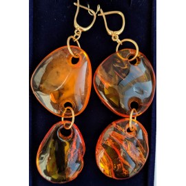 Amber earrings